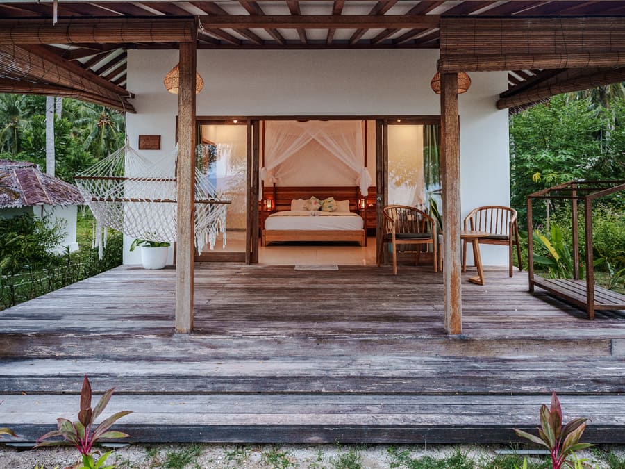 Beachfront Villa with AC
