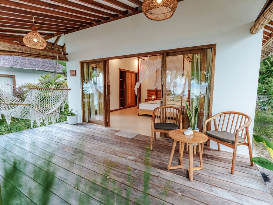 Strandvilla met airconditioning